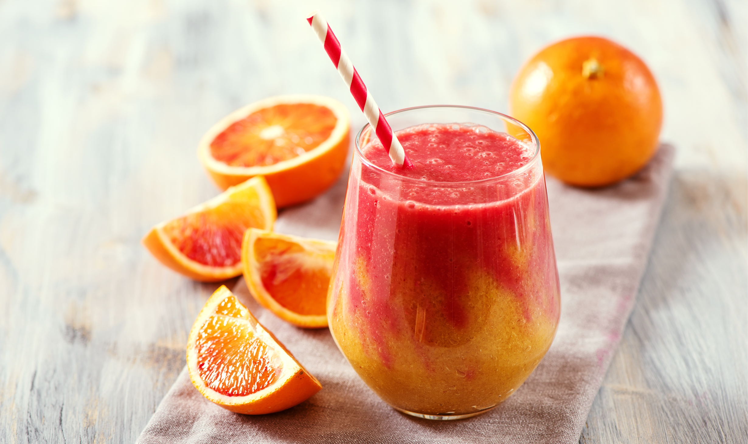 Blood orange collagen smoothie