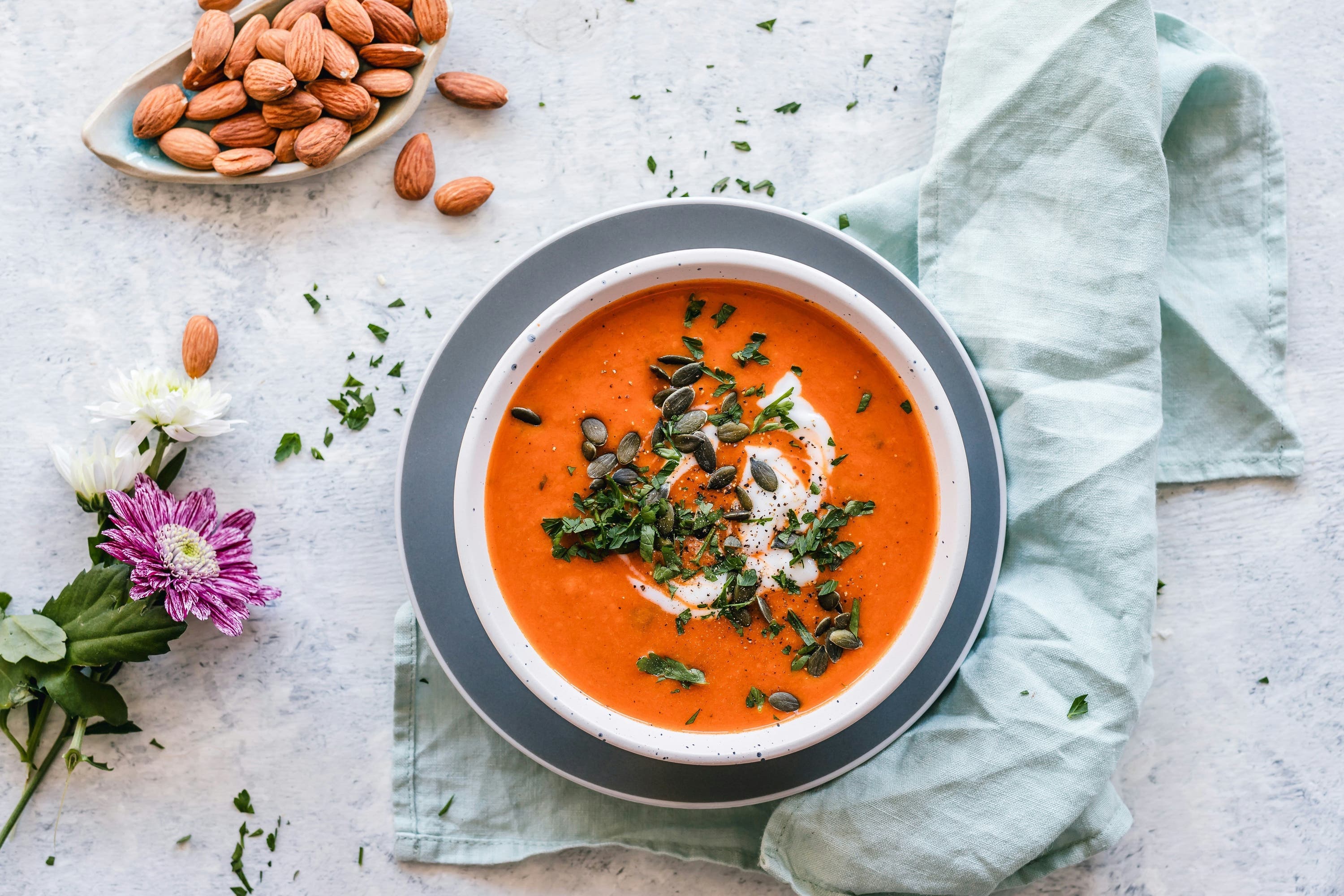 Hot soup with collagen