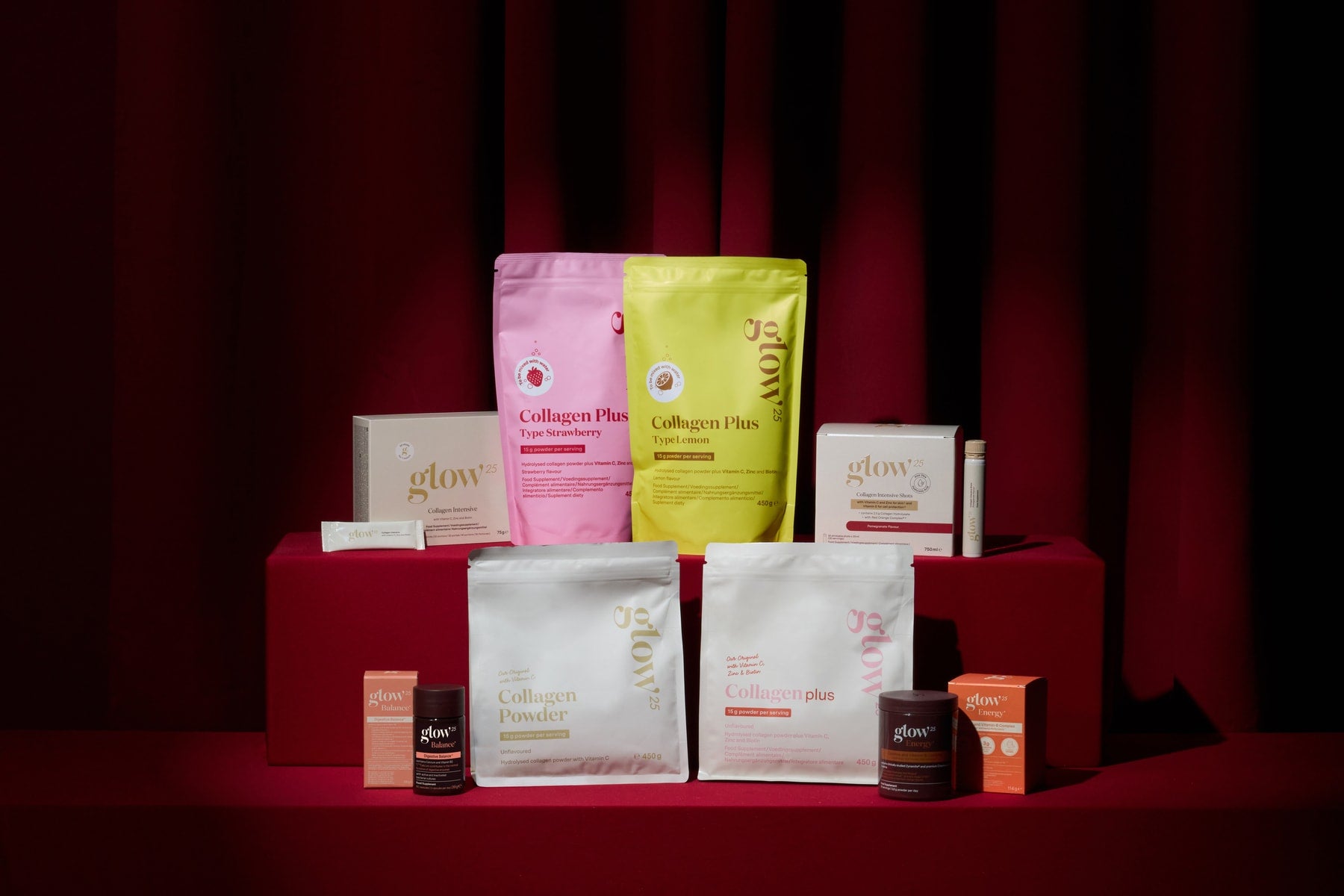 Collagène Glow25 : Intensif, Plus et Original